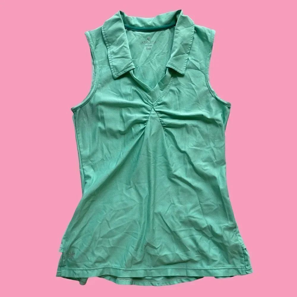 Athleta Collared Workout Tank Top